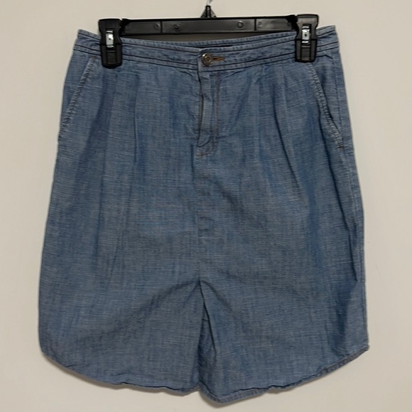 BANANA Republic Chambray Mini Skirt Size 2 - Picture 1 of 7